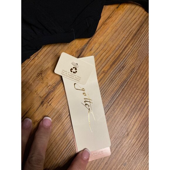 Profile by Gottex Standard Hula Dance One Piece Black Swimsuit New  Size 8D Cup - Picture 5 of 5